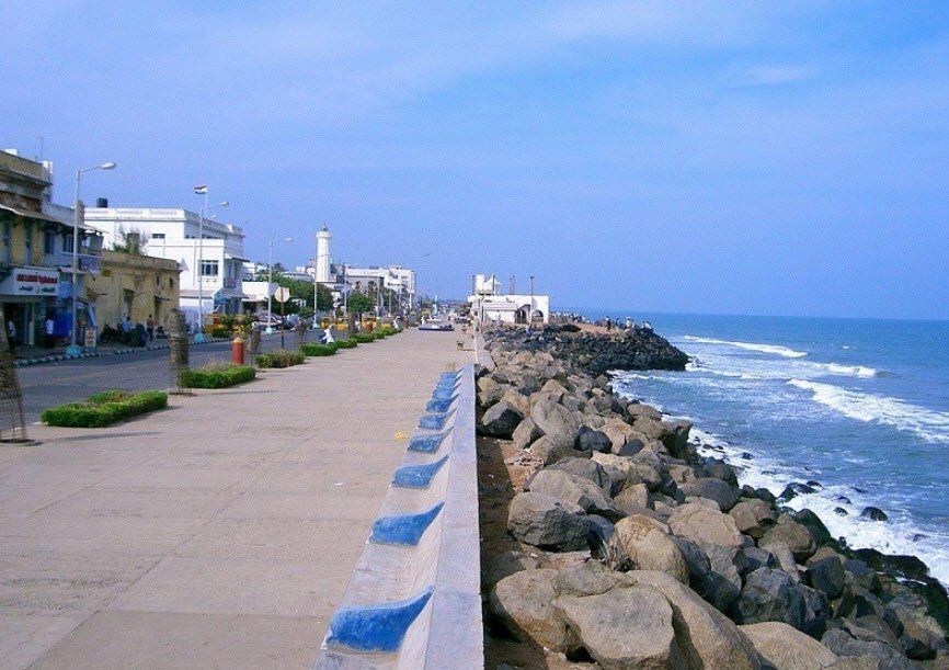 Promenade Beach, Pondicherry, India